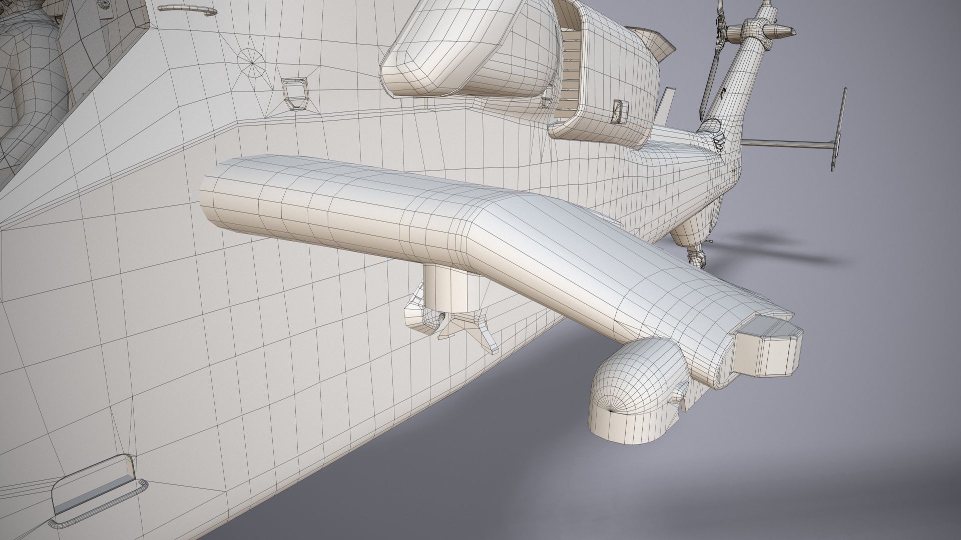  EC-665 Tiger HAC Germany Complex Animation Low-poly 3D model_41