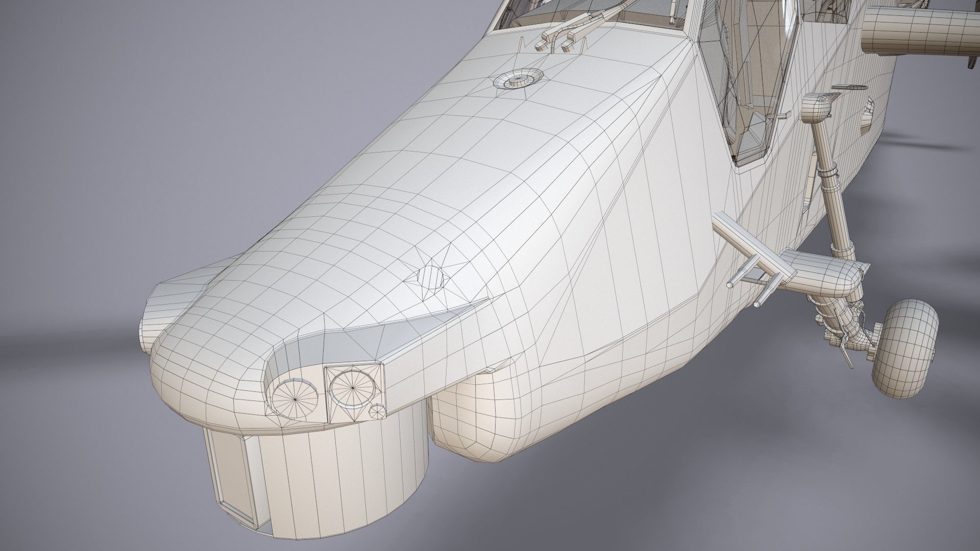  EC-665 Tiger HAC Germany Complex Animation Low-poly 3D model_43