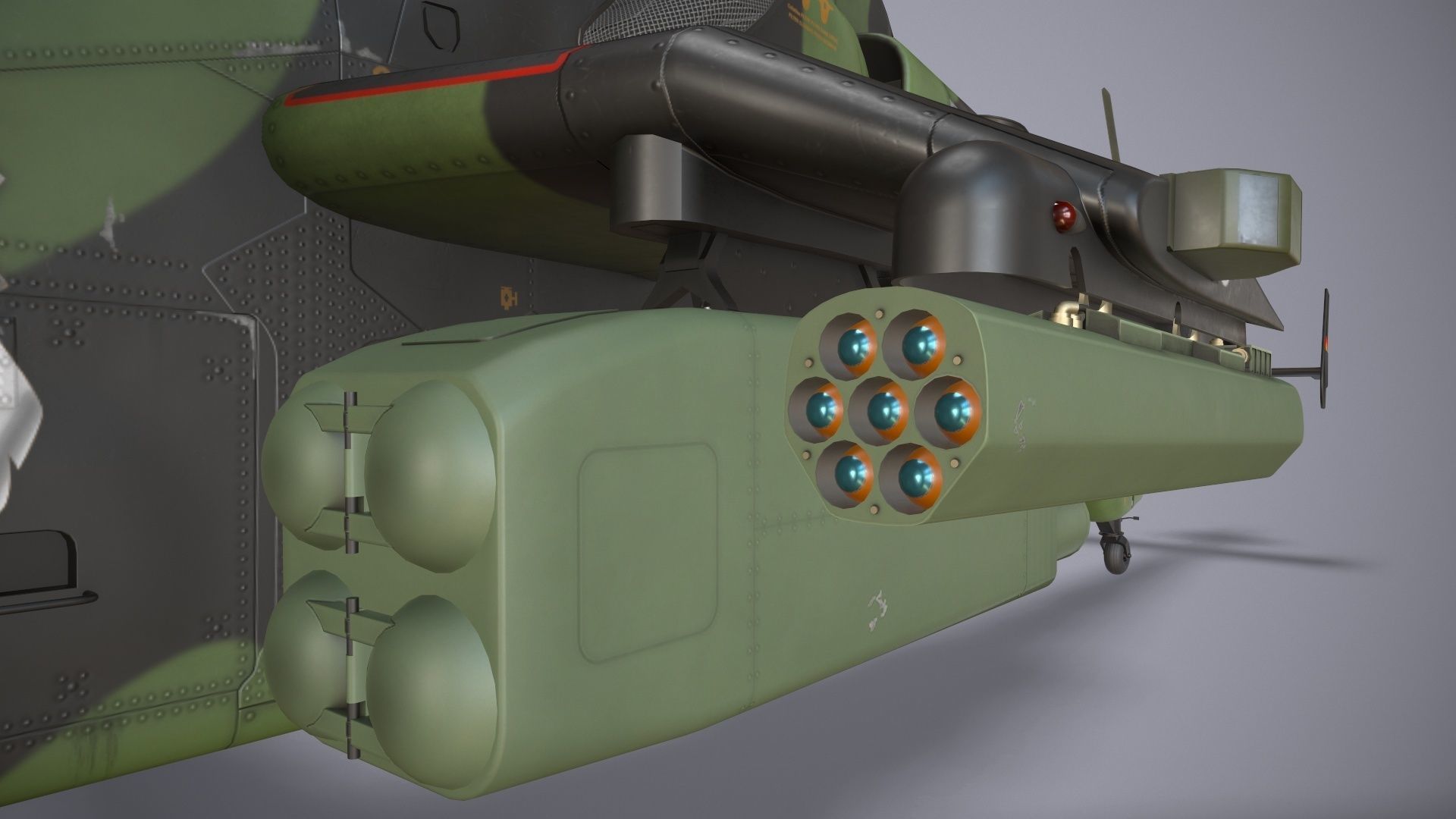  EC-665 Tiger HAC Germany Complex Animation Low-poly 3D model_22