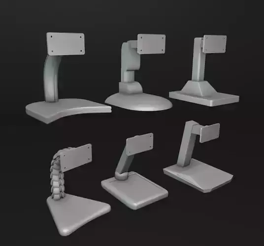 Monitor Stand Mounts Pack 3D print model