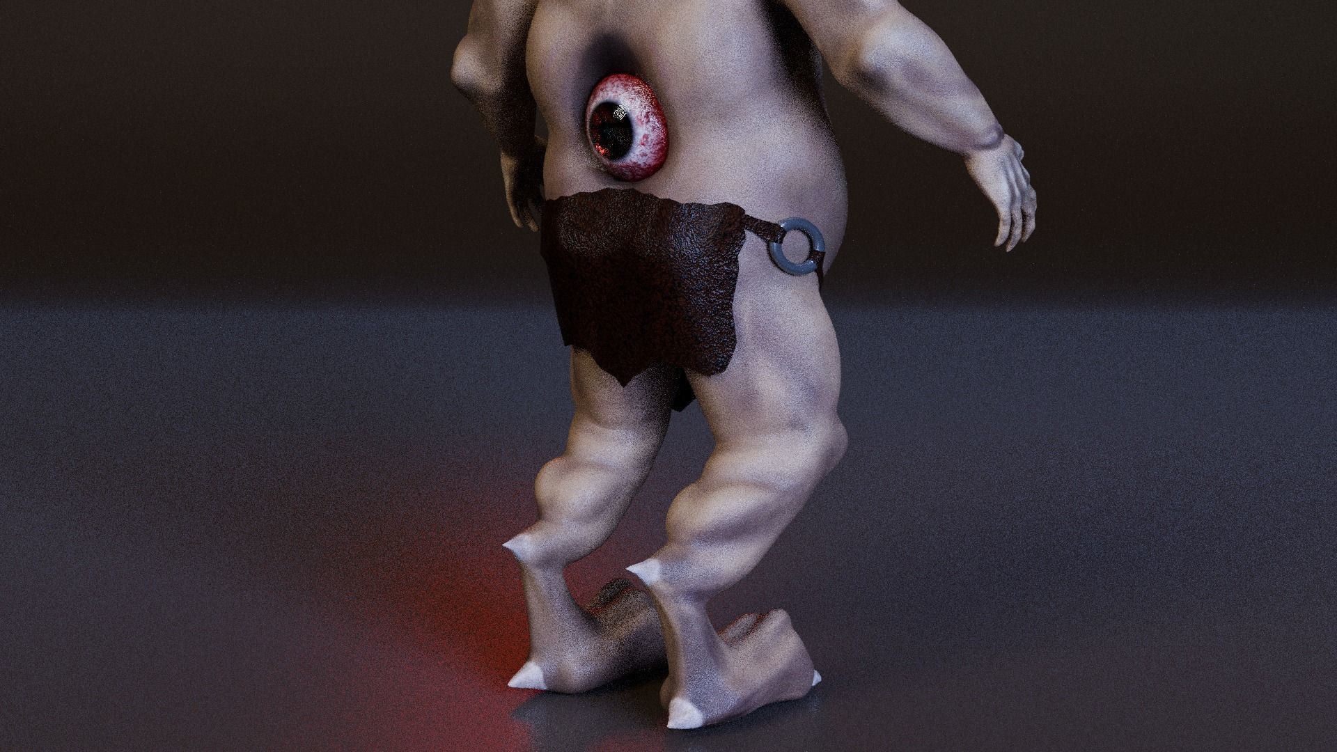 Orc Monster  Low-poly 3D model_9