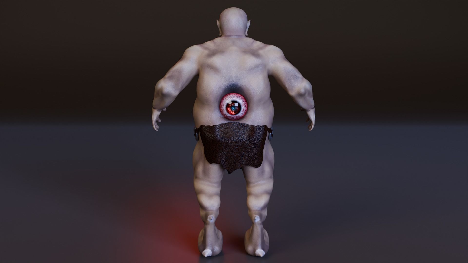 Orc Monster  Low-poly 3D model_10