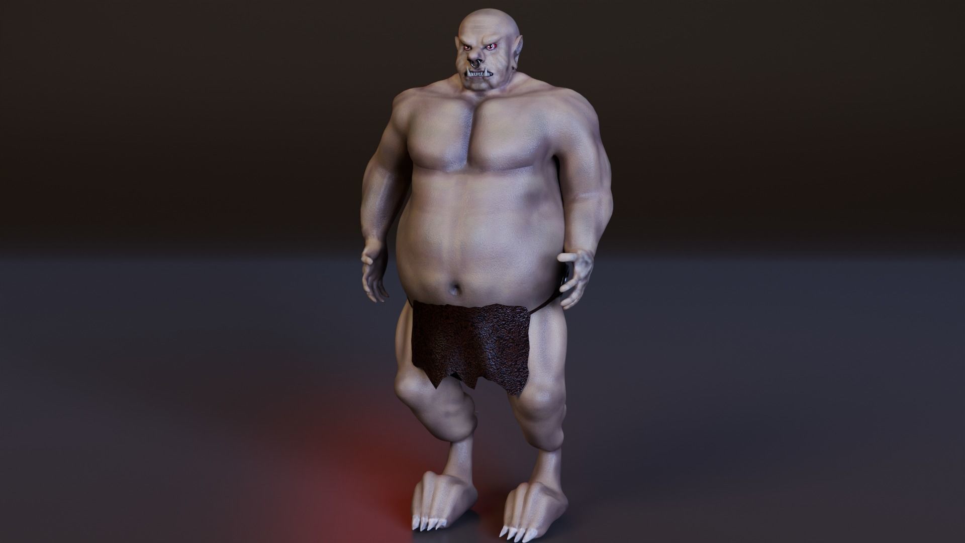Orc Monster  Low-poly 3D model_15