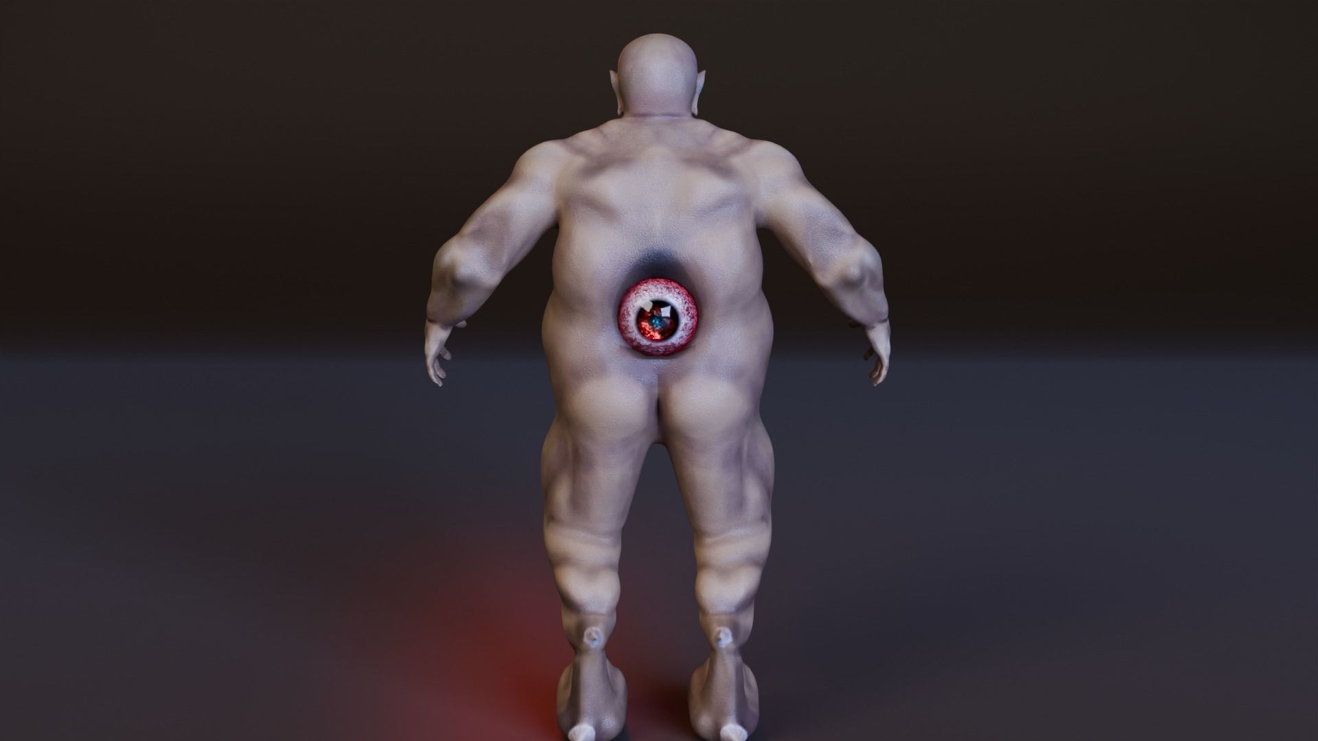 Orc Monster  Low-poly 3D model_12