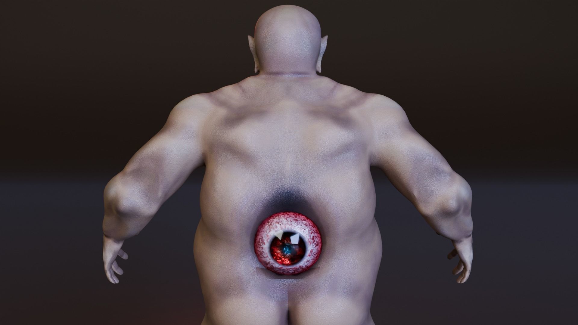 Orc Monster  Low-poly 3D model_11