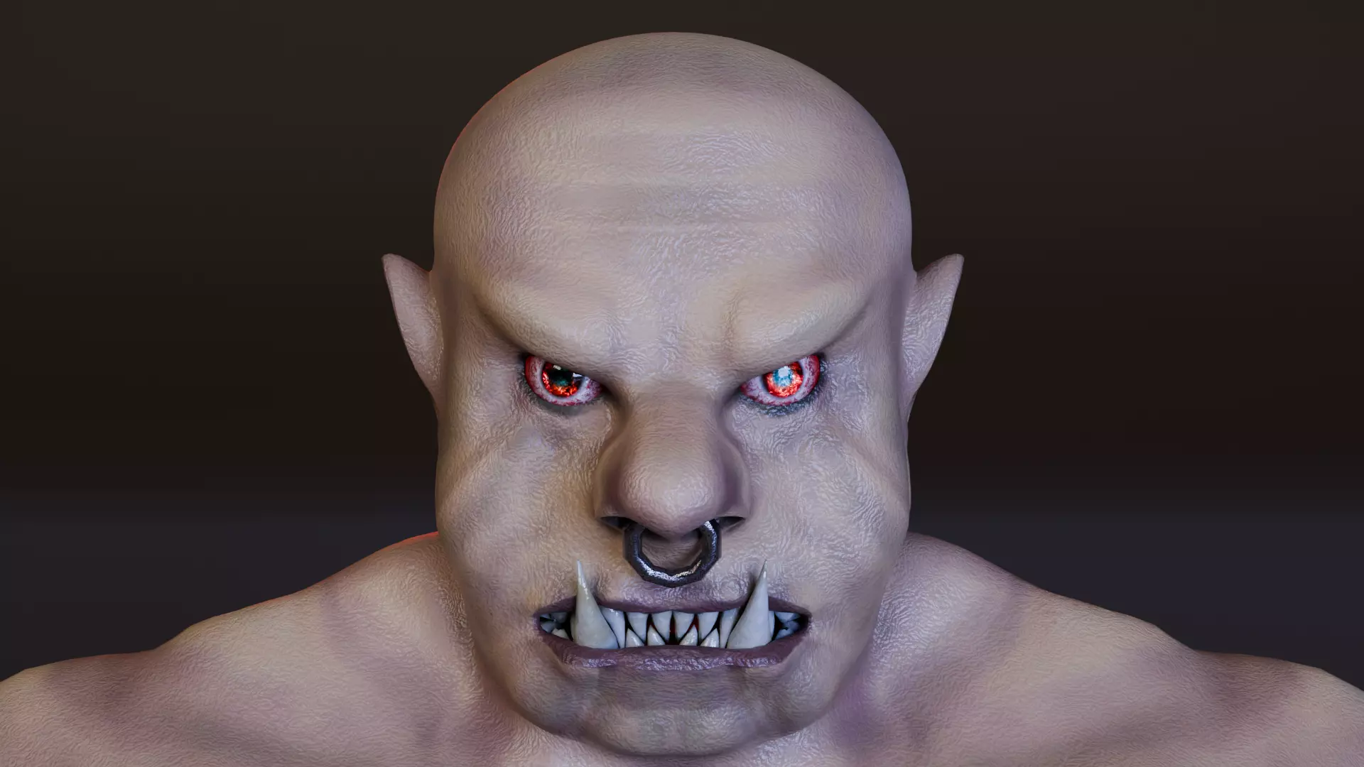 Orc Monster  Low-poly 3D model_0