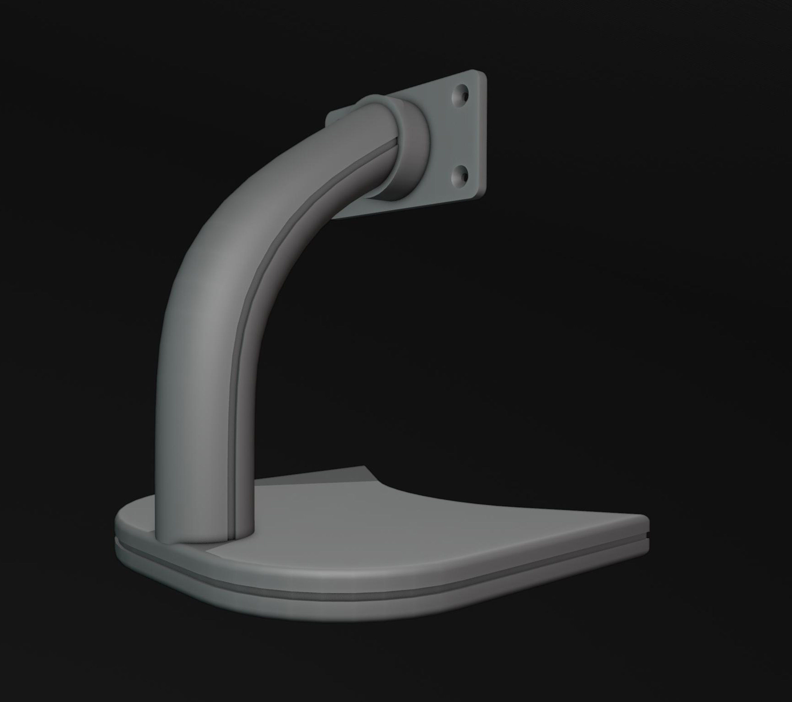 Monitor Stand Mount 1 3D print model_4