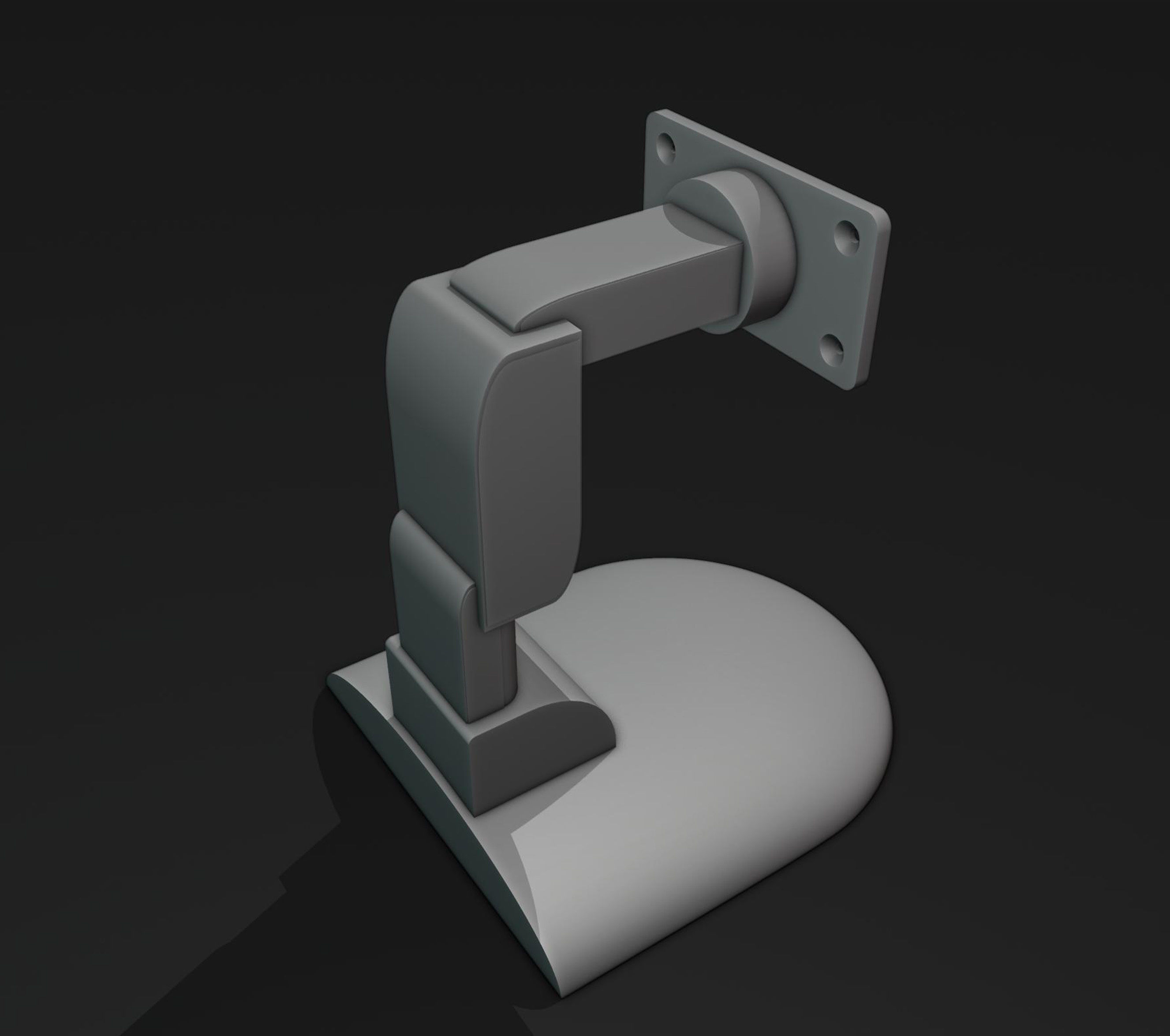 Monitor Stand Mount 2 3D print model_4