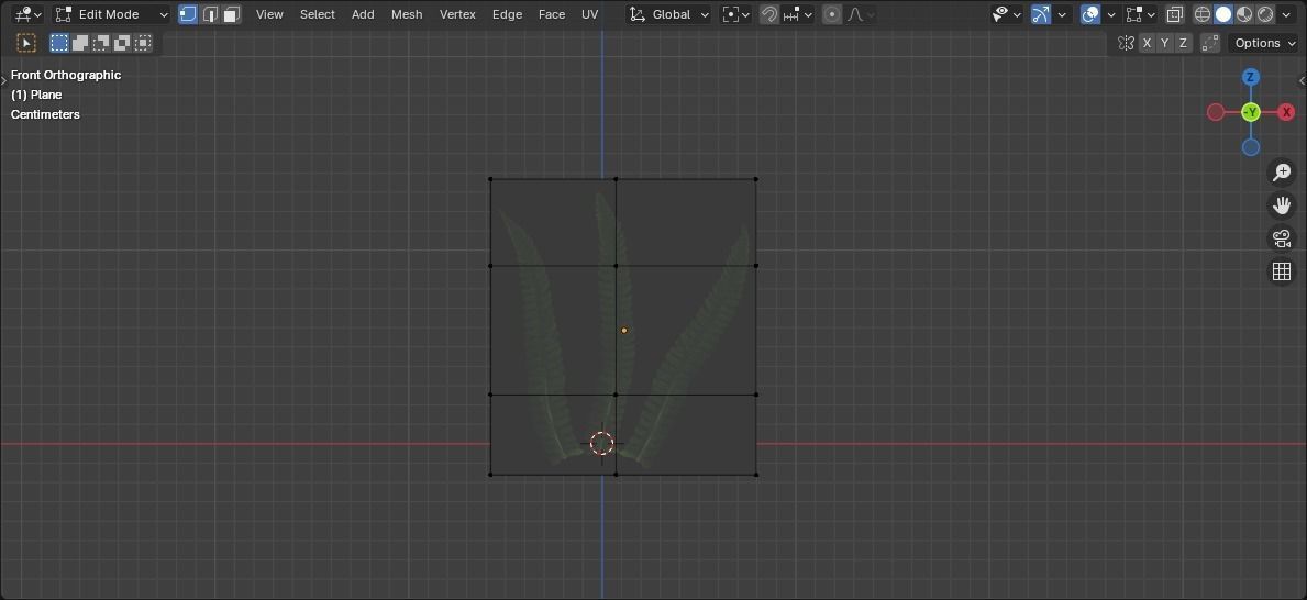 fern lowpoly grass Low-poly 3D model_1