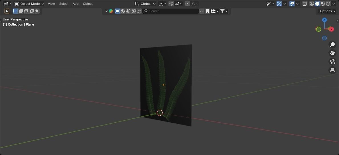fern lowpoly grass Low-poly 3D model_2