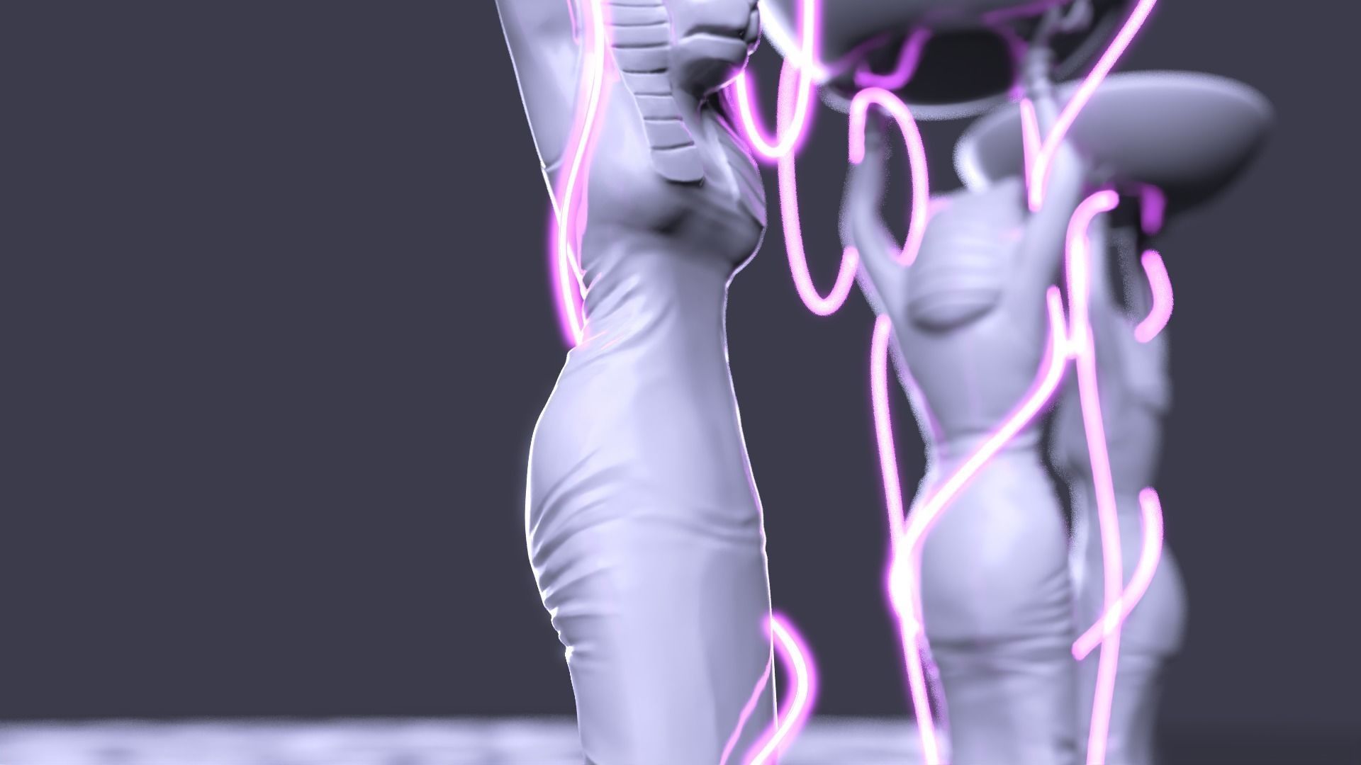 Tiger Queen Pharaoh 3D model_4