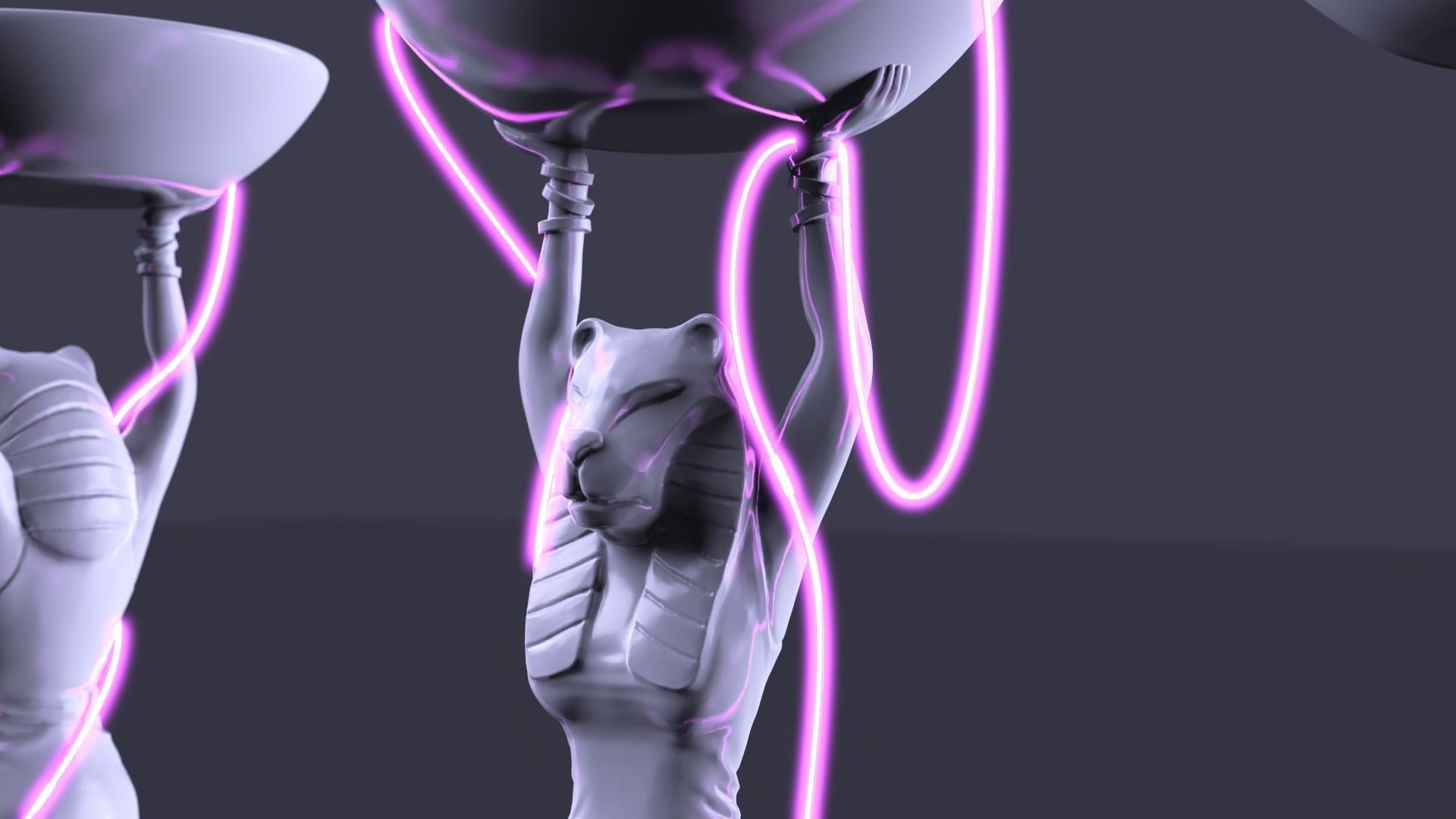 Tiger Queen Pharaoh 3D model_1