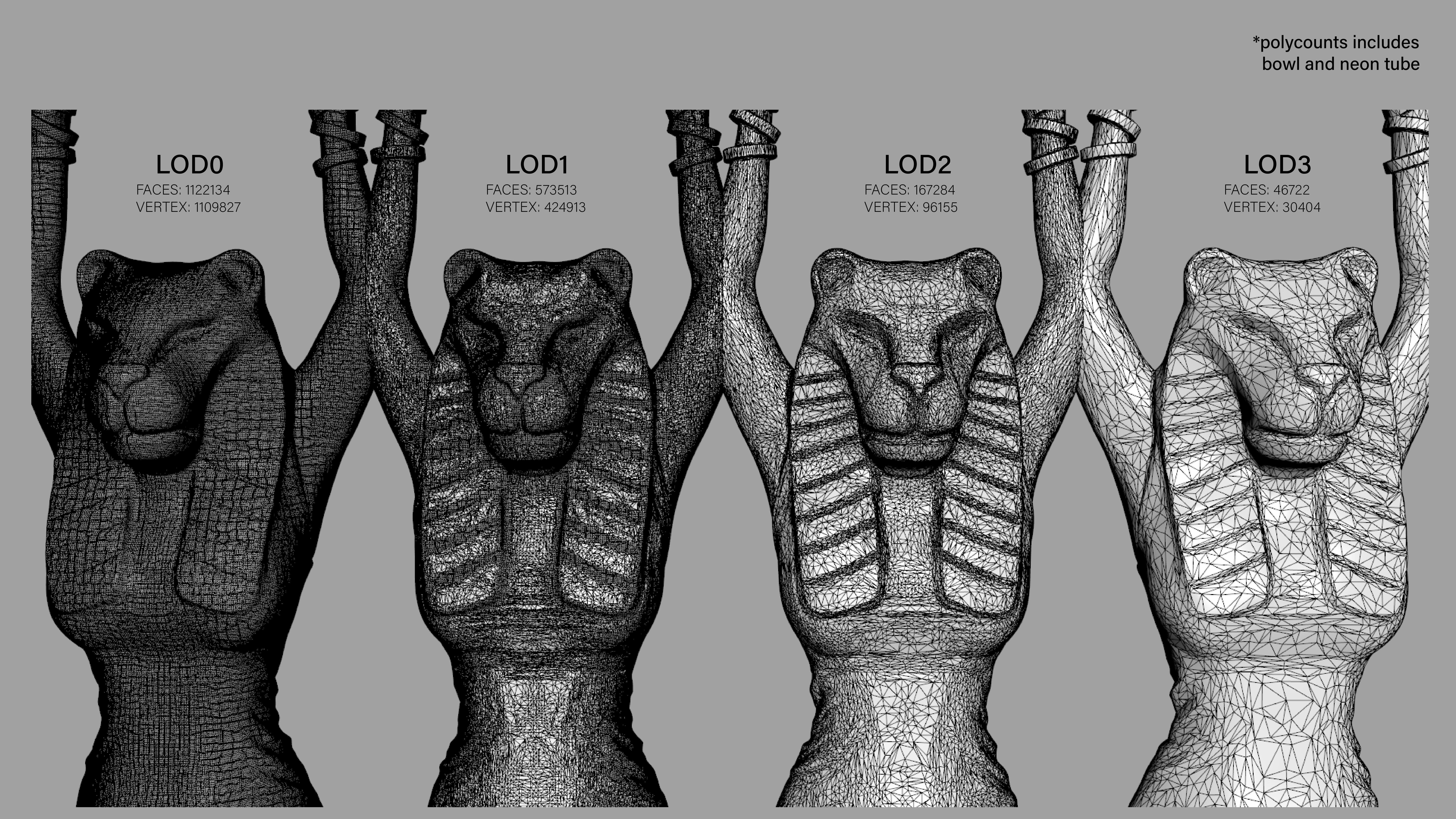 Tiger Queen Pharaoh 3D model_10