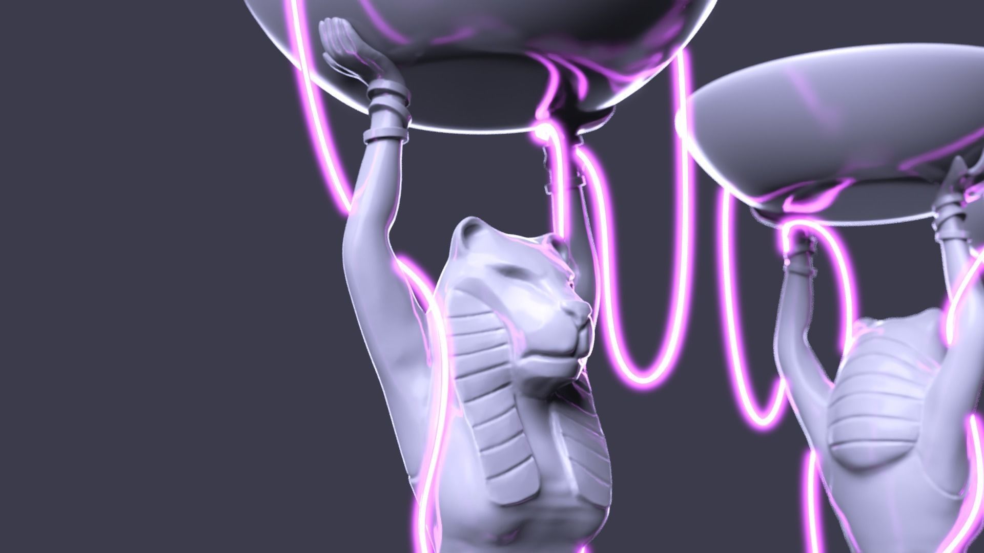 Tiger Queen Pharaoh 3D model_3