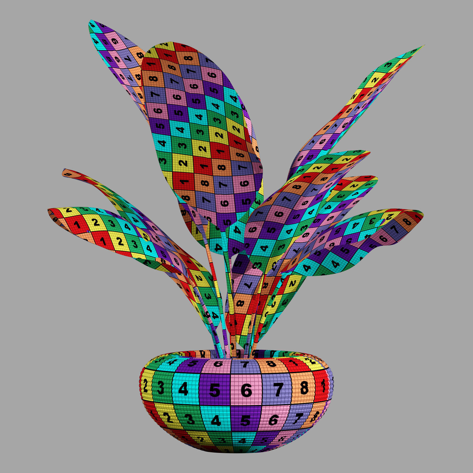 qeeboo nami planter 3D model_5