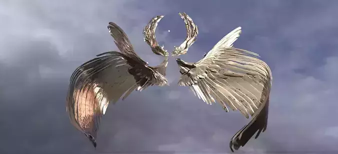 Devine kingdom helmet wings 3D