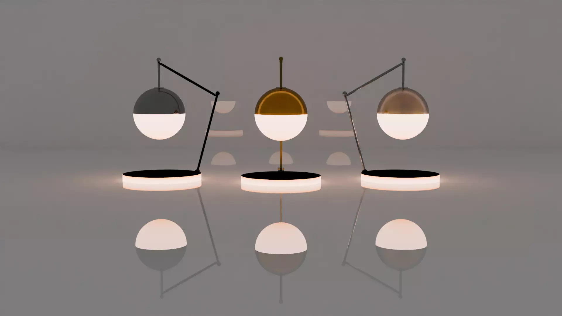 Modern Desk Lamp High Poly Free 3D model