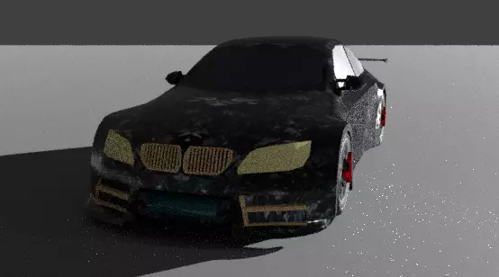 racingCar Low-poly 3D model_0
