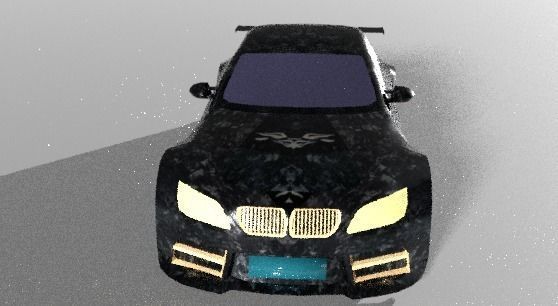 racingCar Low-poly 3D model_4