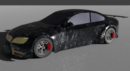 racingCar Low-poly 3D model_2