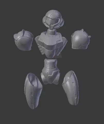 Custom Dimension Diver Samus for 3d Printing Free 3D print model