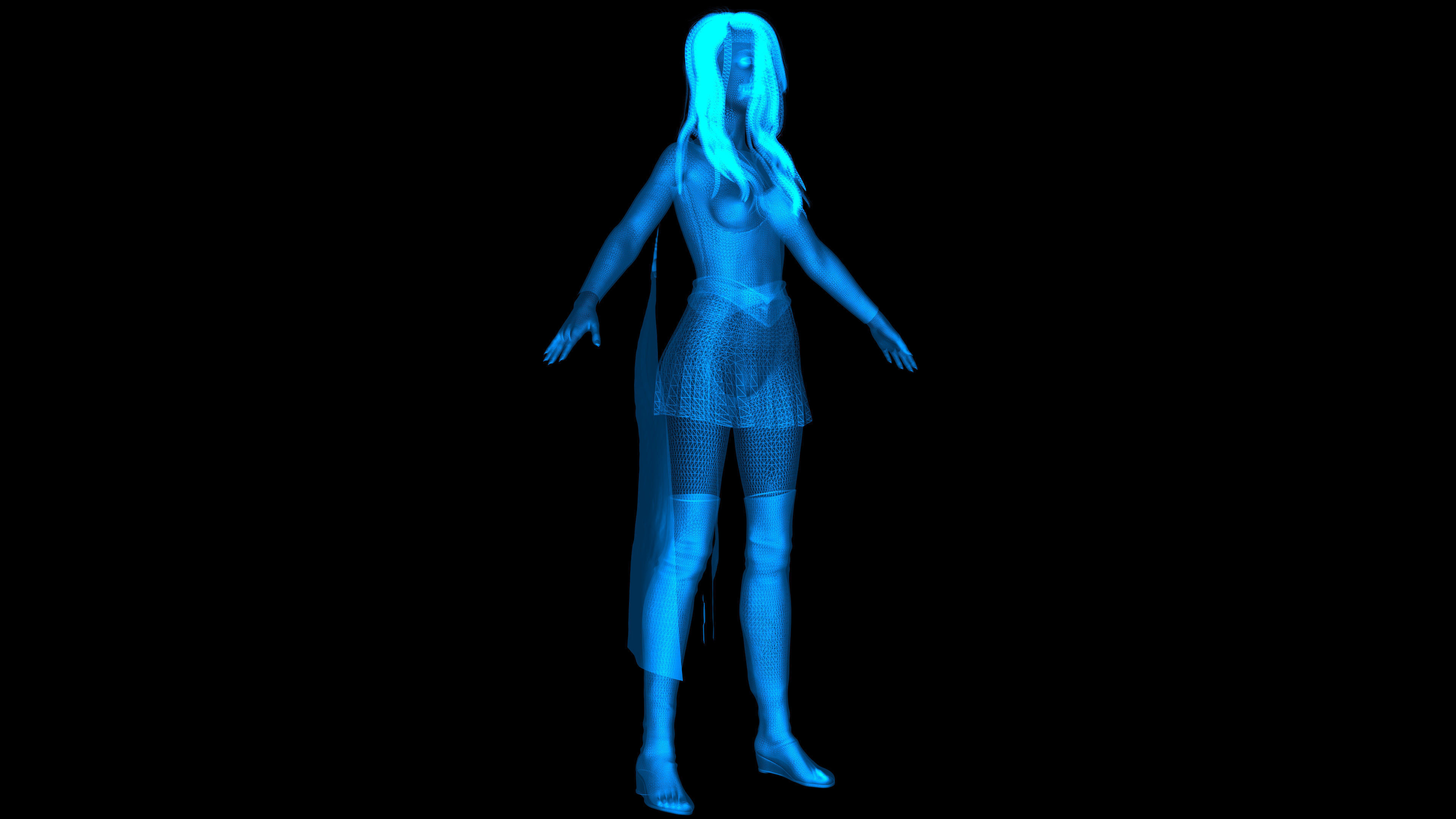 Milly Alcock Supergirl 3D model_1
