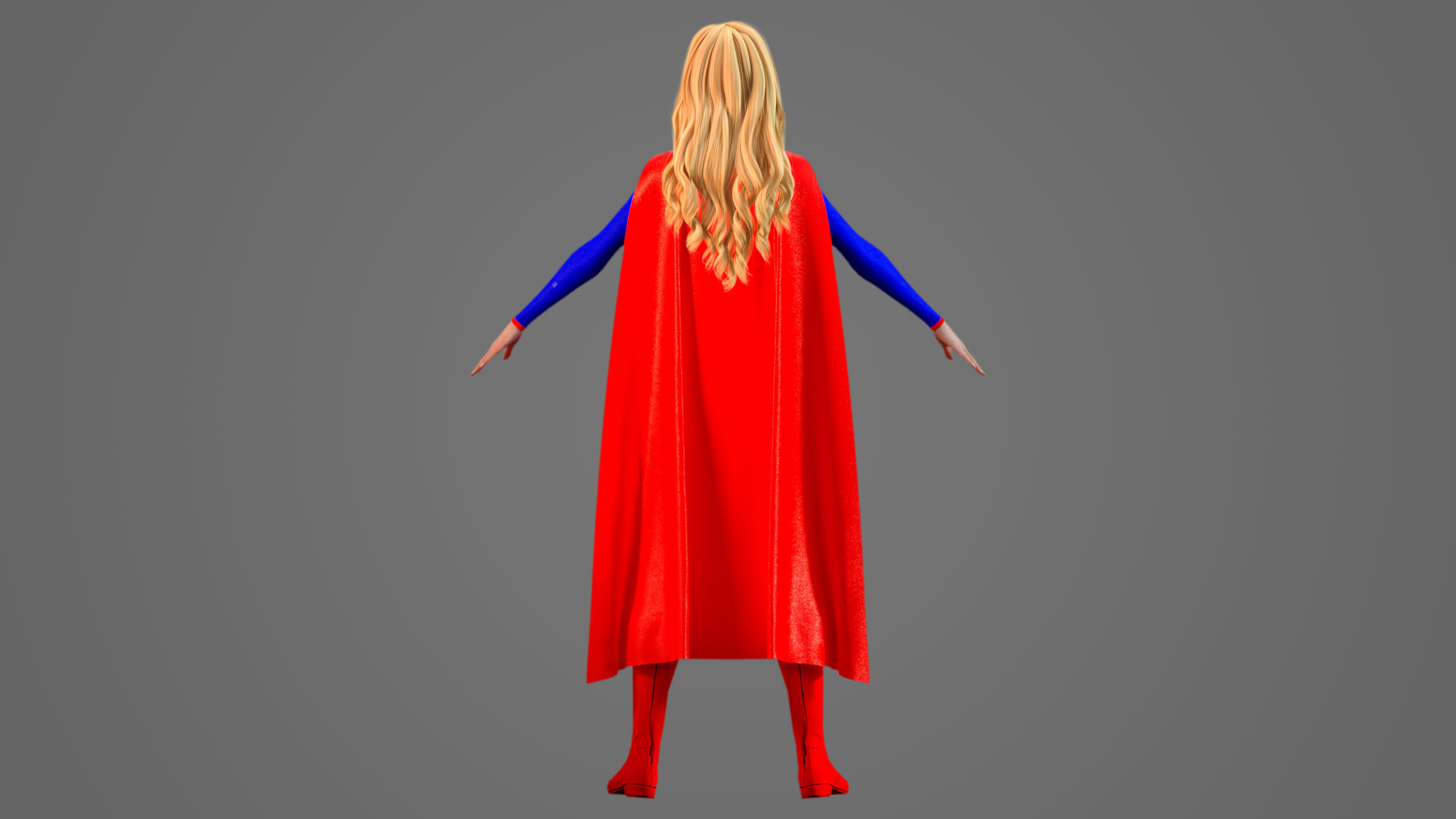 Milly Alcock Supergirl 3D model_7