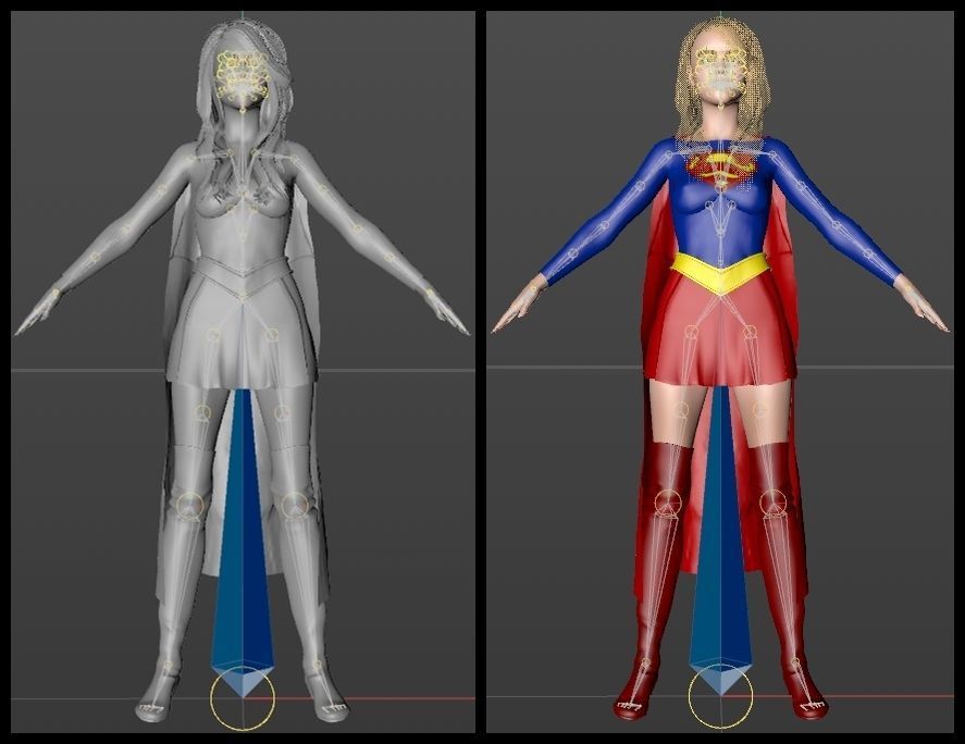Milly Alcock Supergirl 3D model_9