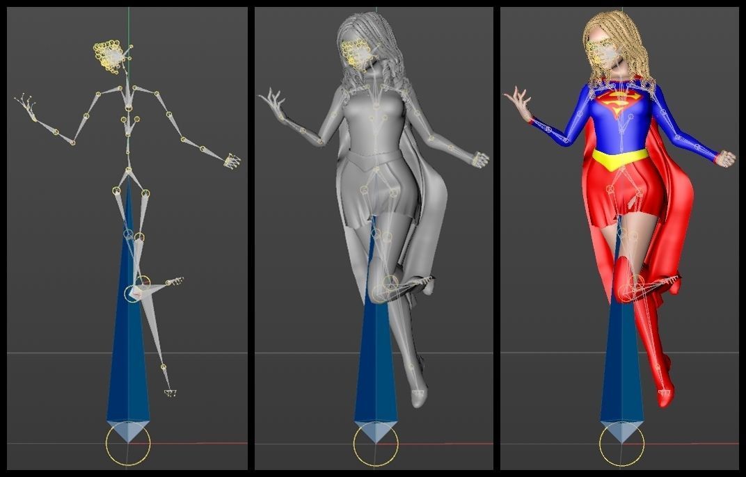 Milly Alcock Supergirl 3D model_10