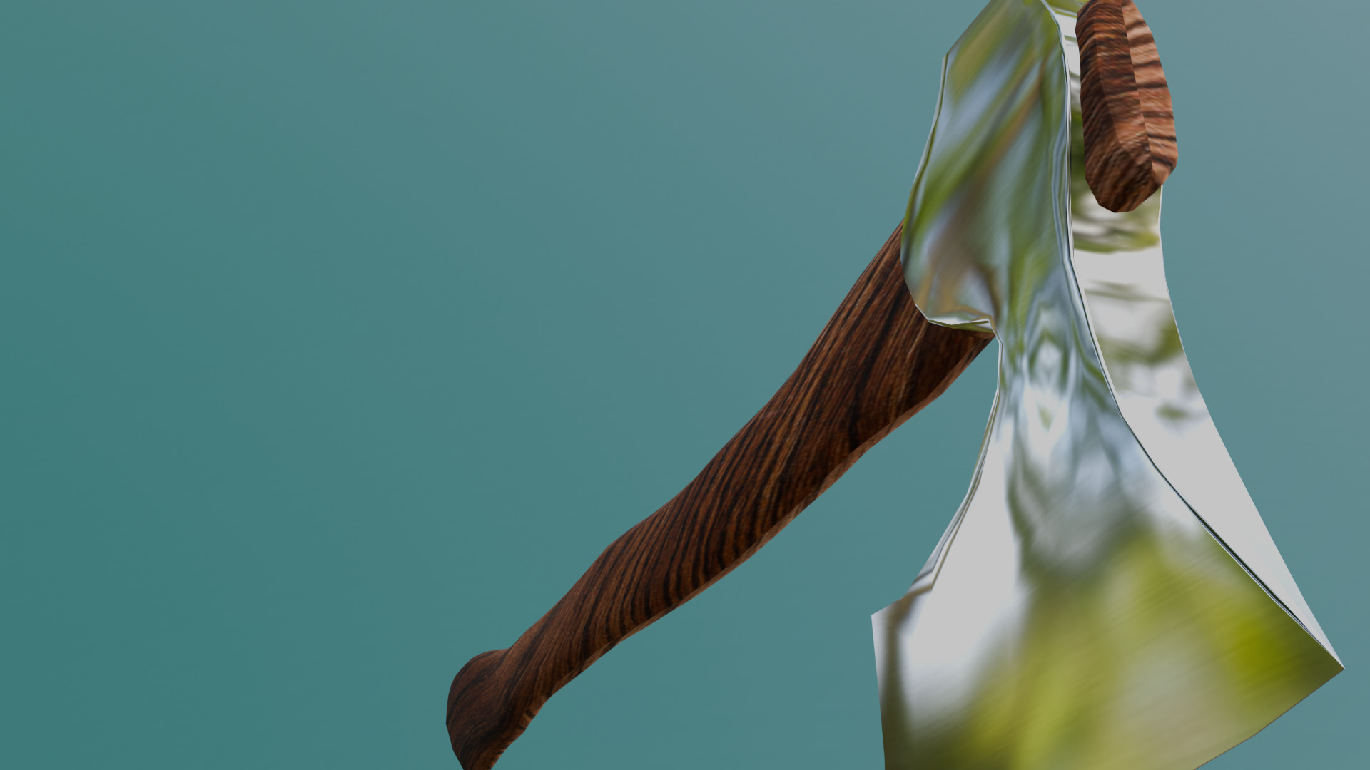 UNE HACHE Low-poly 3D model_3