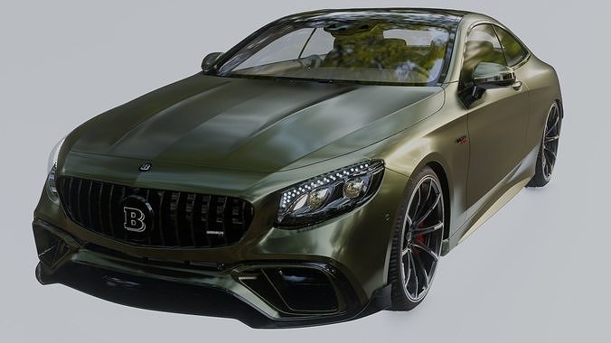Mercedes-AMG GT 63S Brabus 800 chevaux Low-poly 3D model
