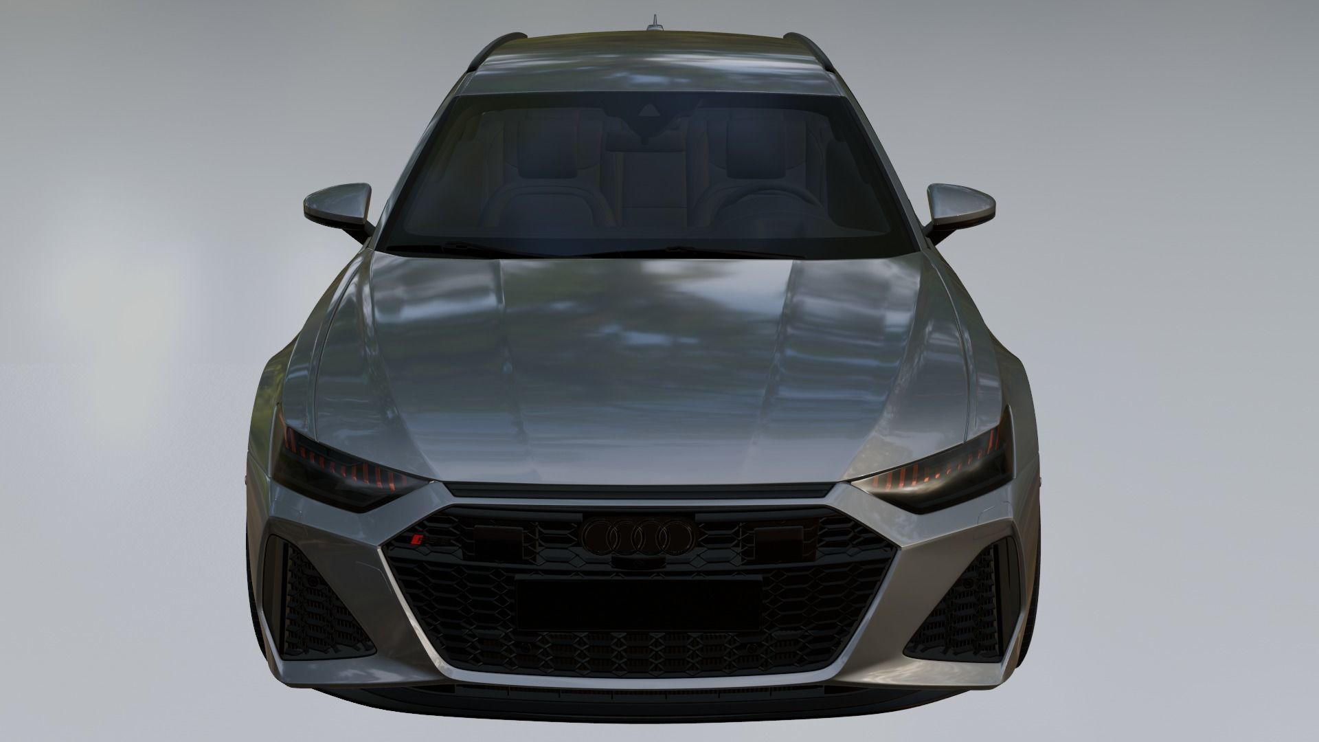 audi RS6 Low-poly 3D model_1