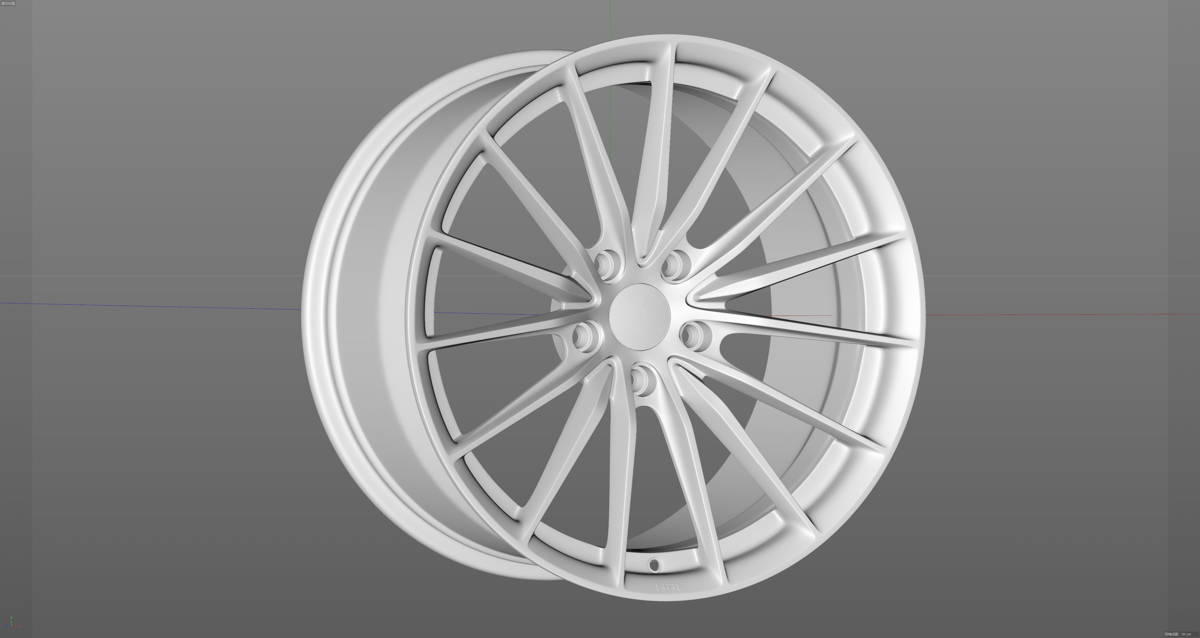 HRE SeriesP1 P103 Low-poly 3D model_12