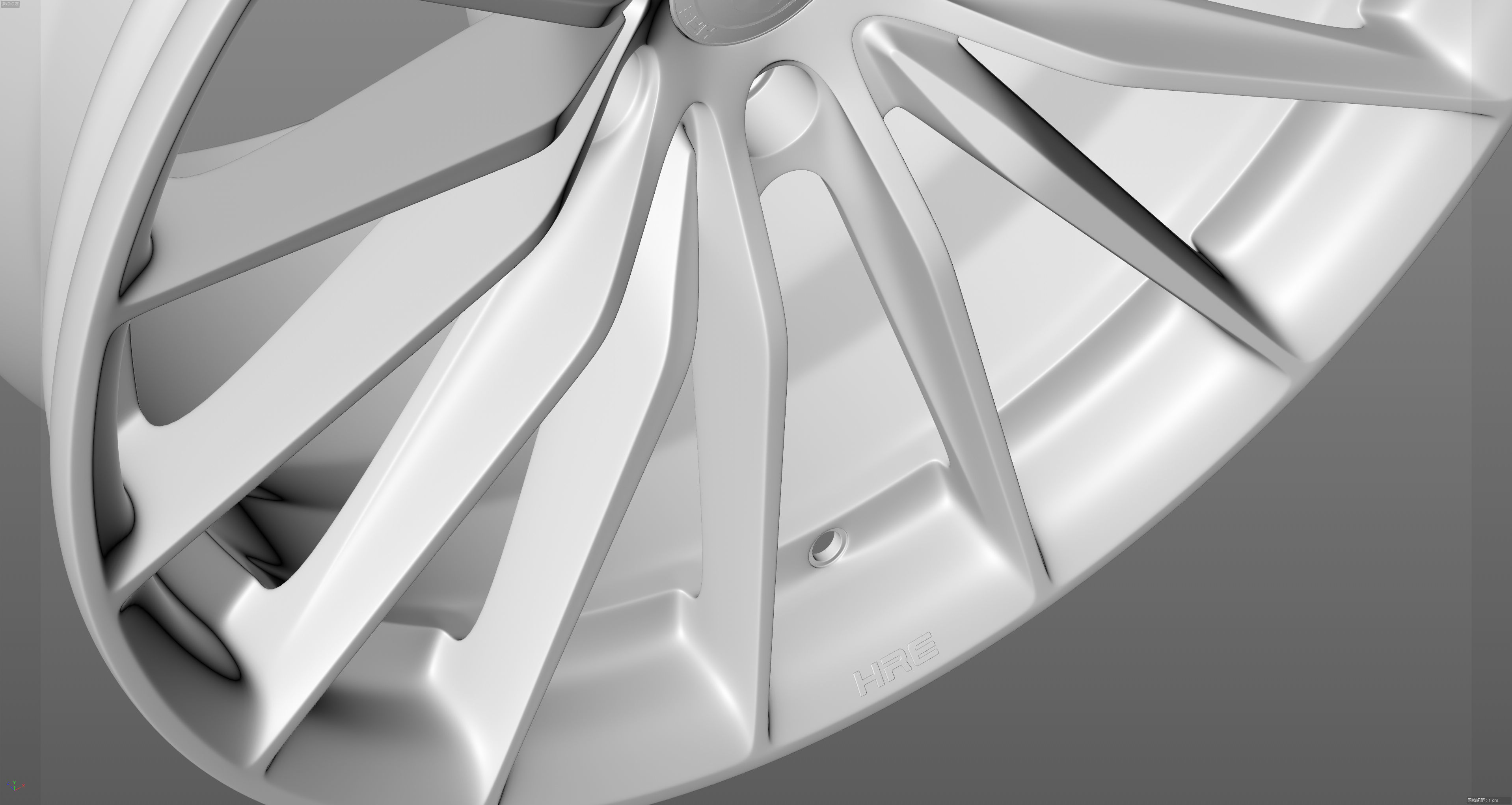 HRE SeriesP1 P103 Low-poly 3D model_18