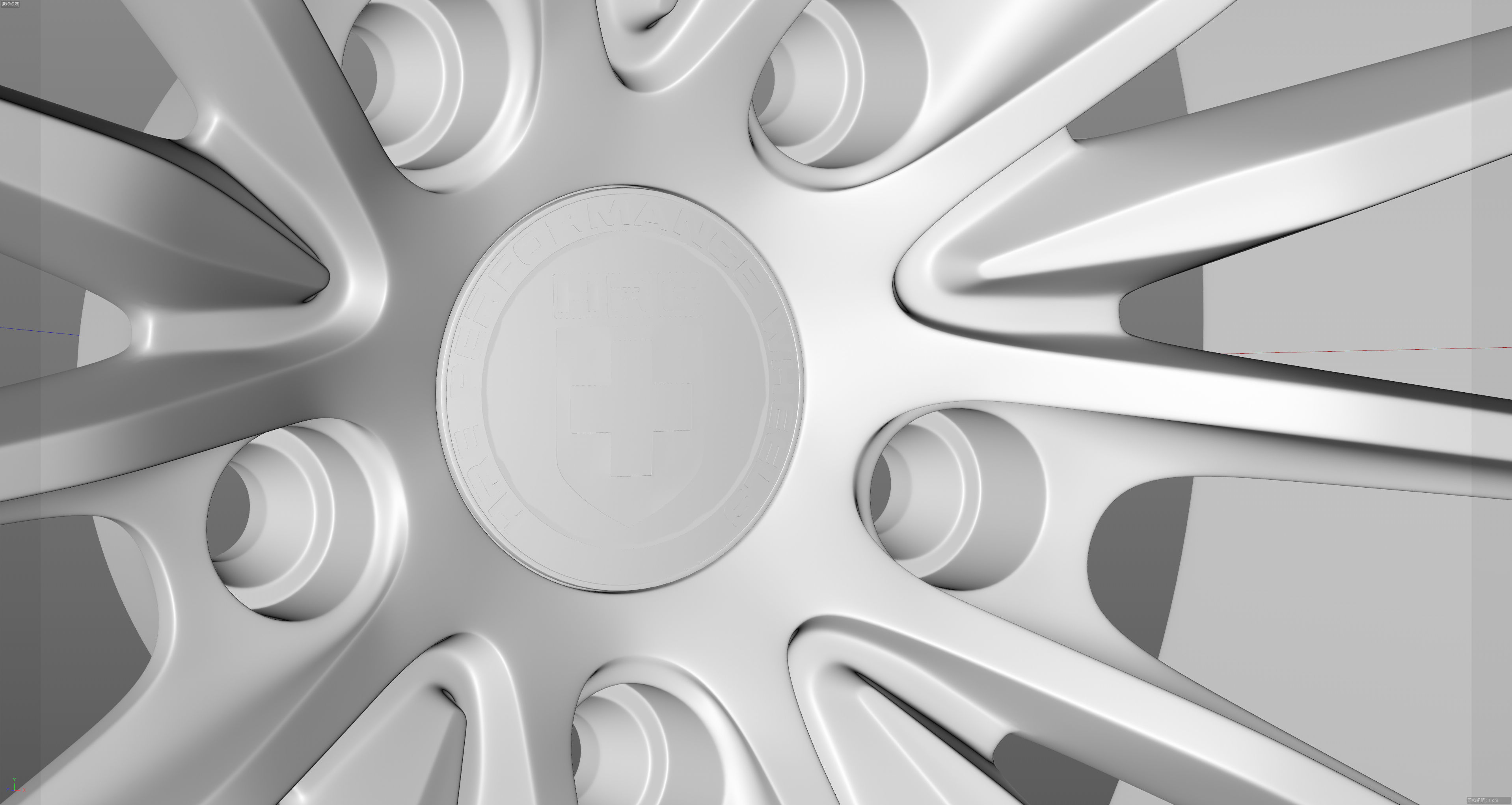 HRE SeriesP1 P103 Low-poly 3D model_19