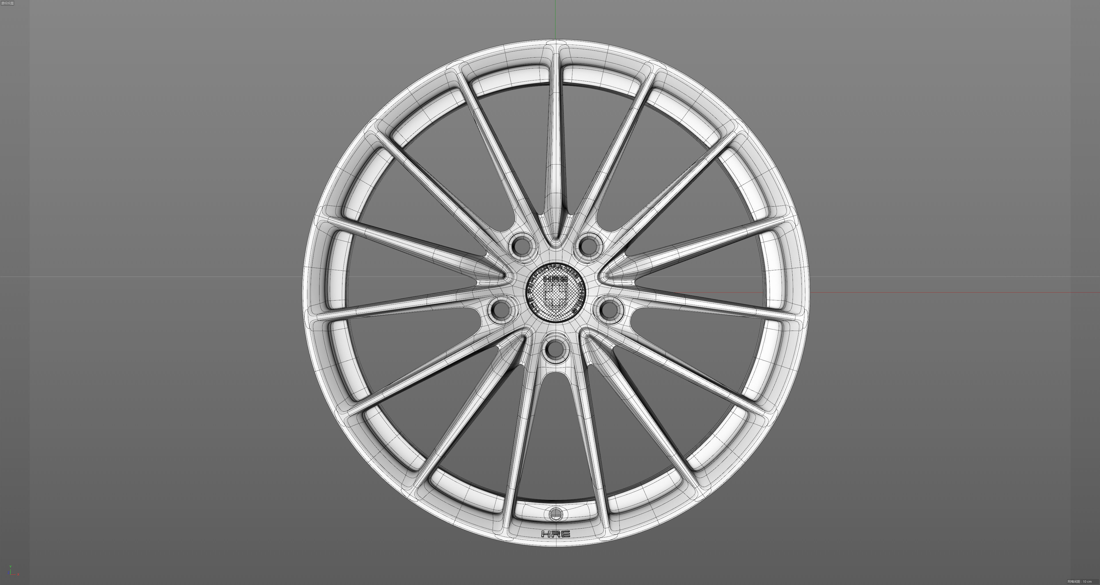 HRE SeriesP1 P103 Low-poly 3D model_24