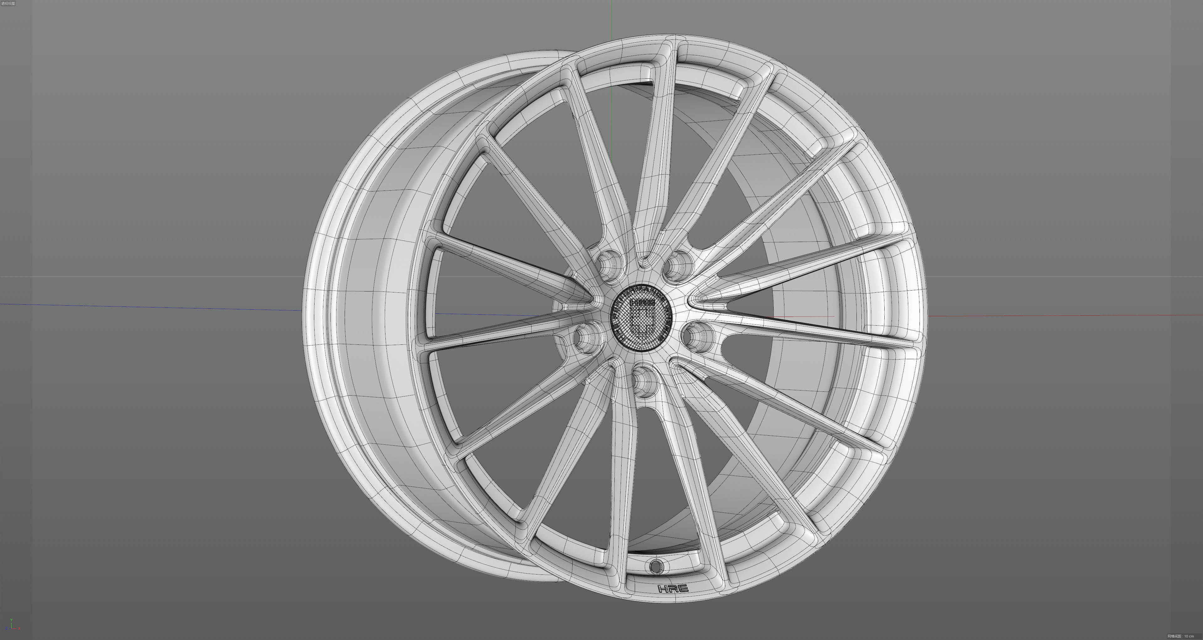 HRE SeriesP1 P103 Low-poly 3D model_23