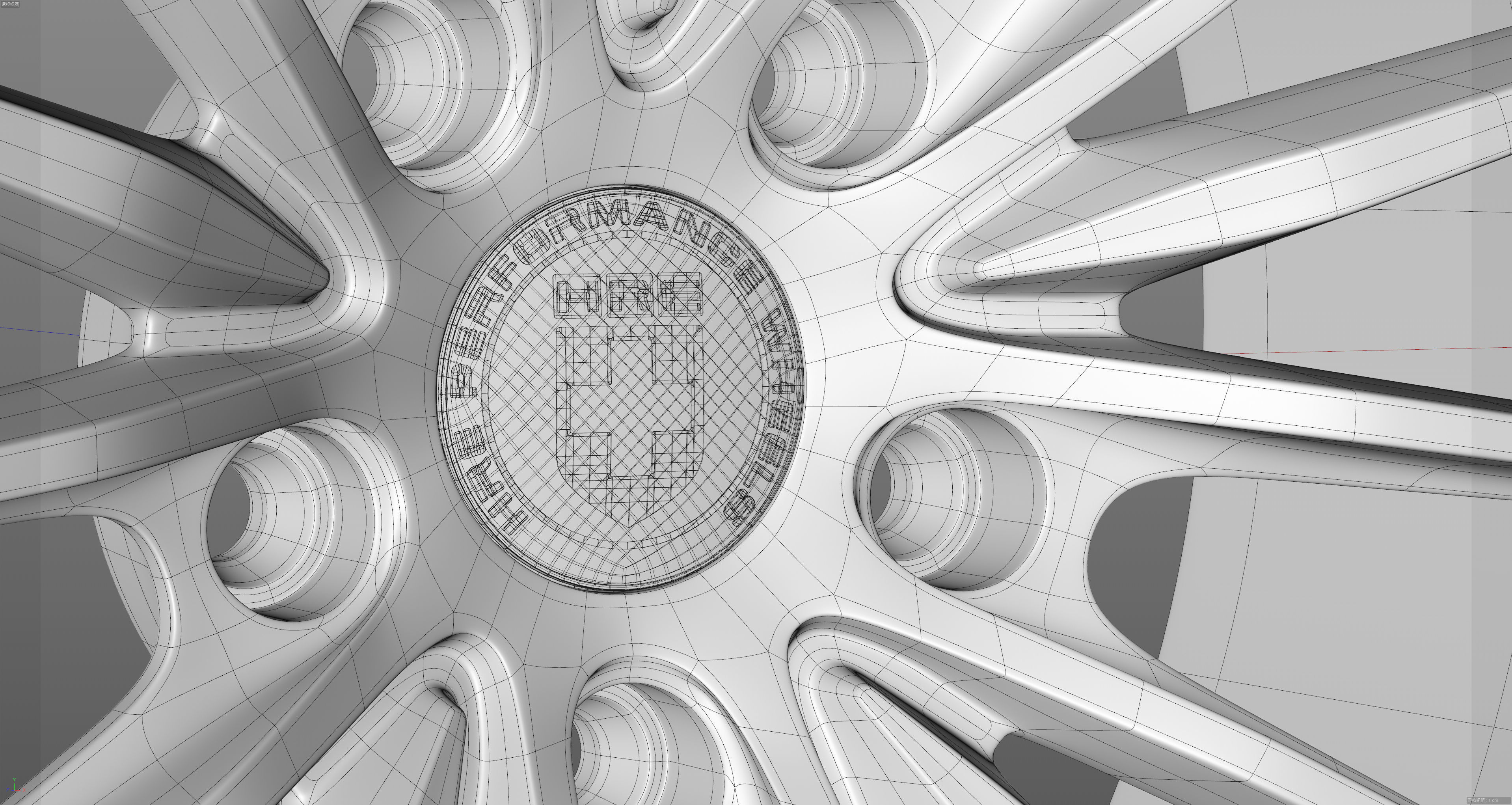 HRE SeriesP1 P103 Low-poly 3D model_30