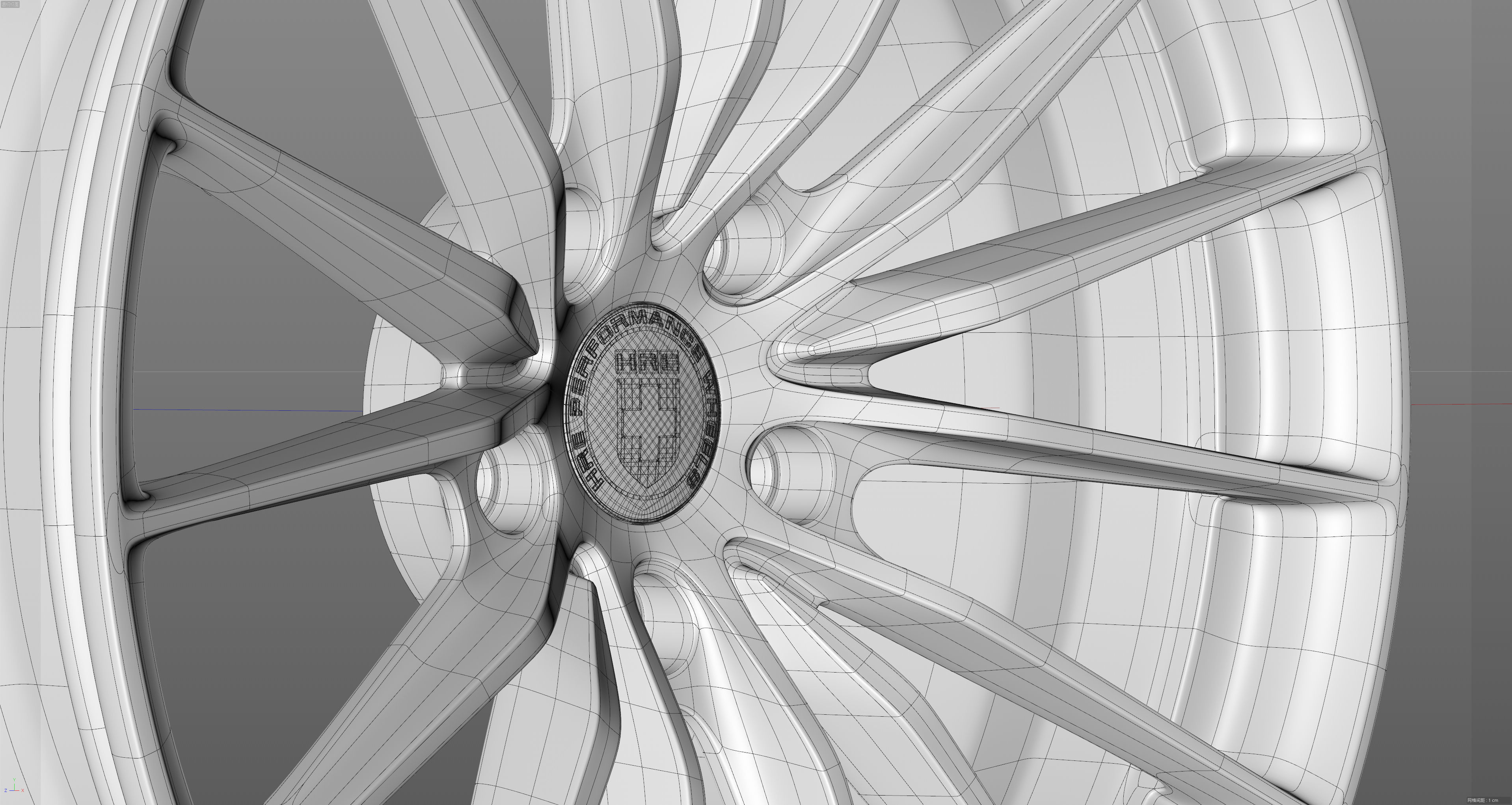 HRE SeriesP1 P103 Low-poly 3D model_31