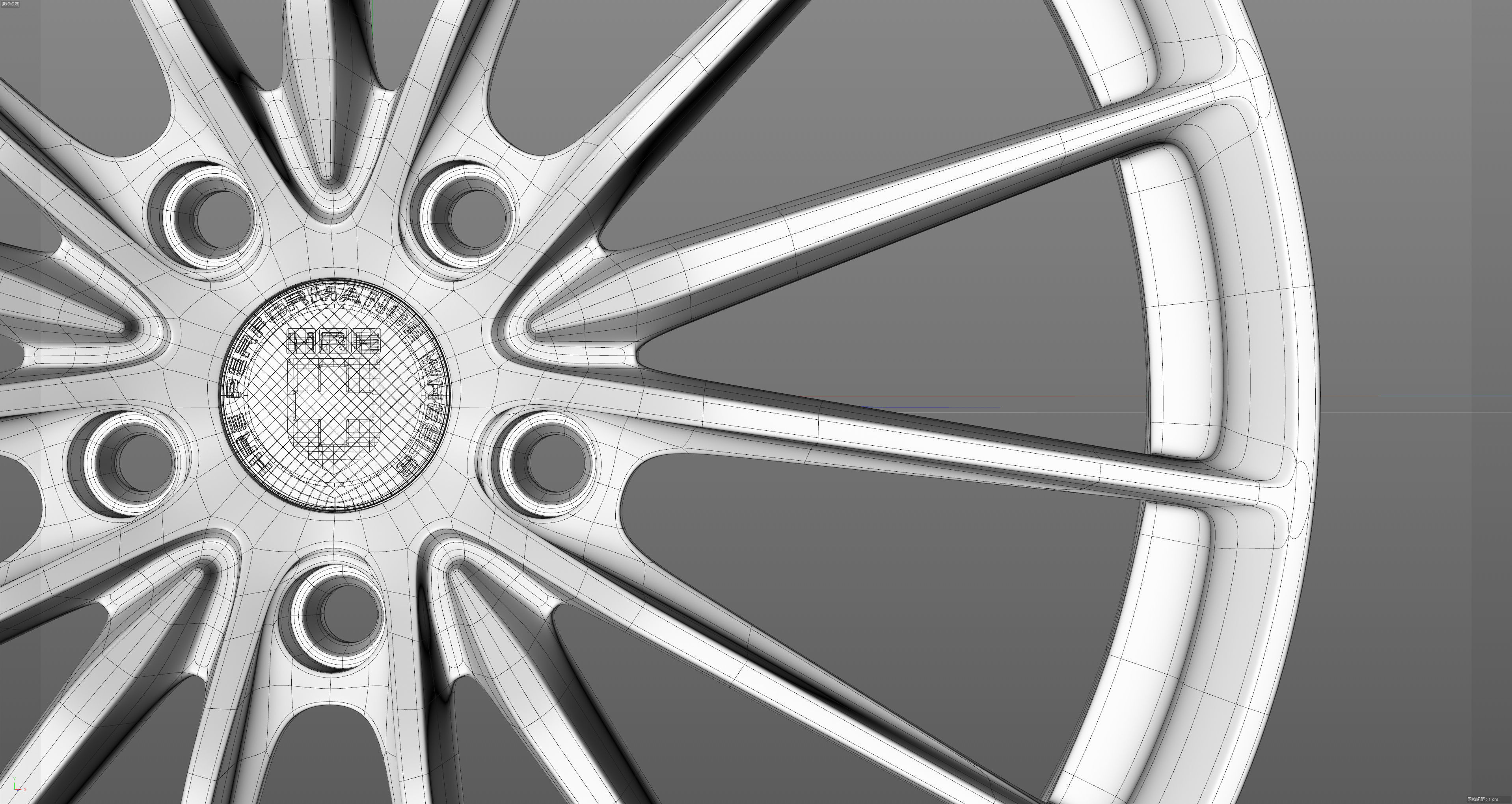 HRE SeriesP1 P103 Low-poly 3D model_33