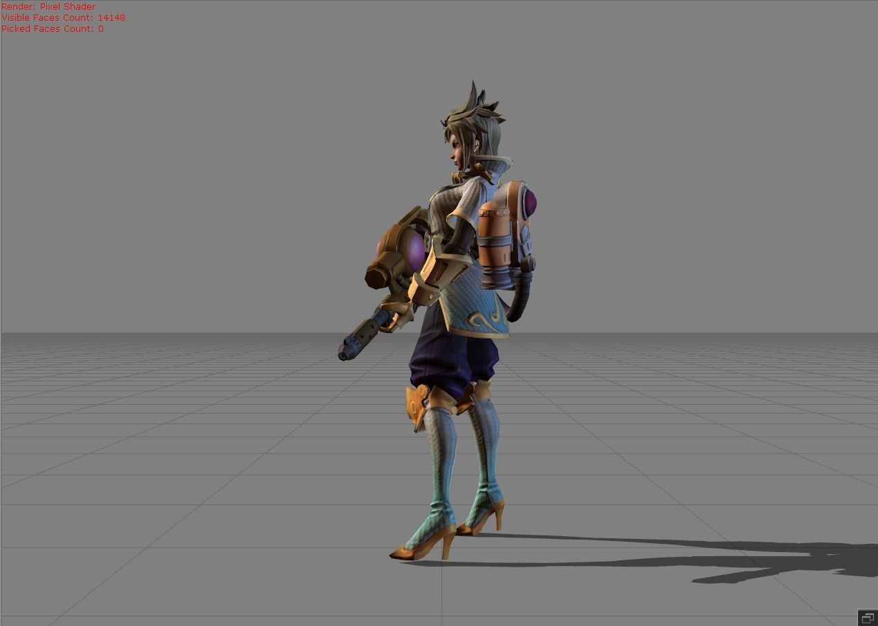 Kimmy Jetpack Rebel Low-poly 3D model_2