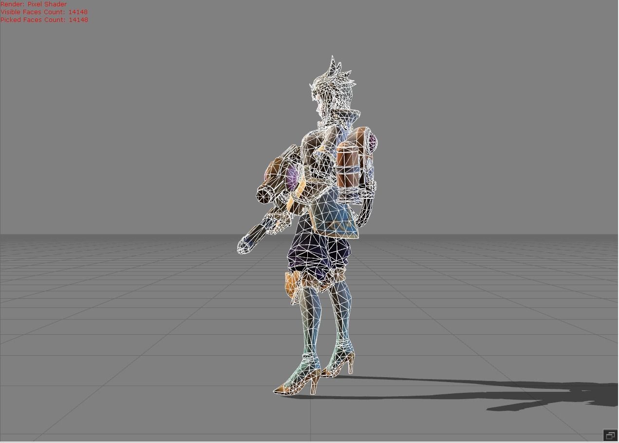 Kimmy Jetpack Rebel Low-poly 3D model_6