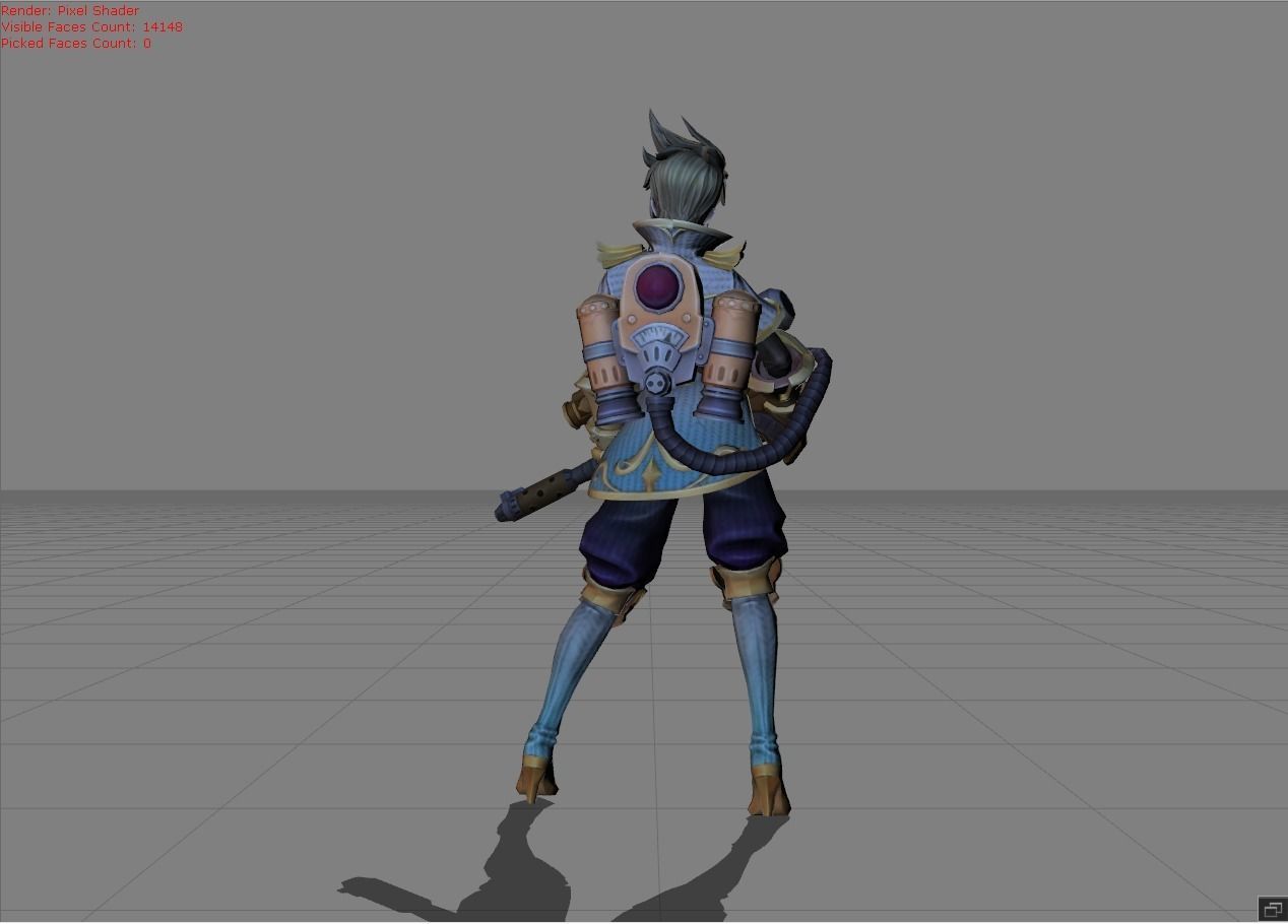 Kimmy Jetpack Rebel Low-poly 3D model_3