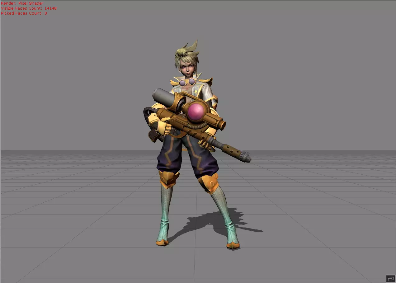 Kimmy Jetpack Rebel Low-poly 3D model_0