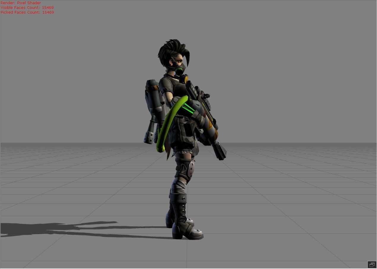 Kimmy Bio Frontier Low-poly 3D model_1