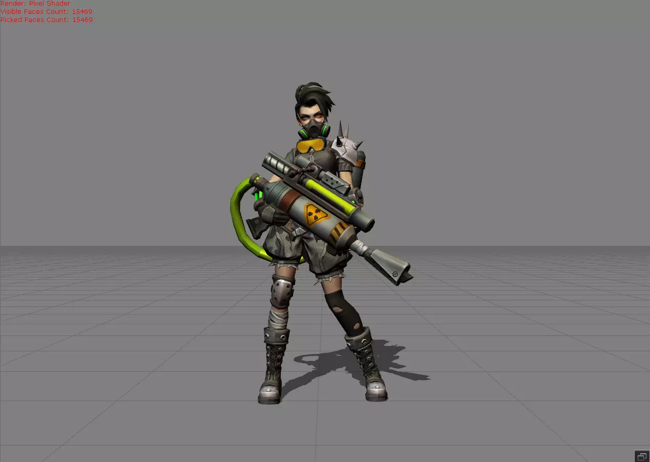 Kimmy Bio Frontier Low-poly 3D model_0