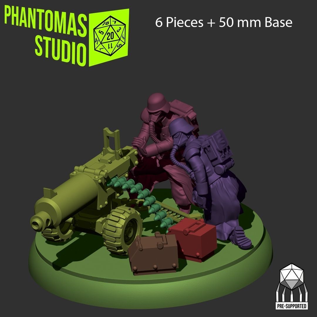 Lycan Heavy Bolter 3D print model_4