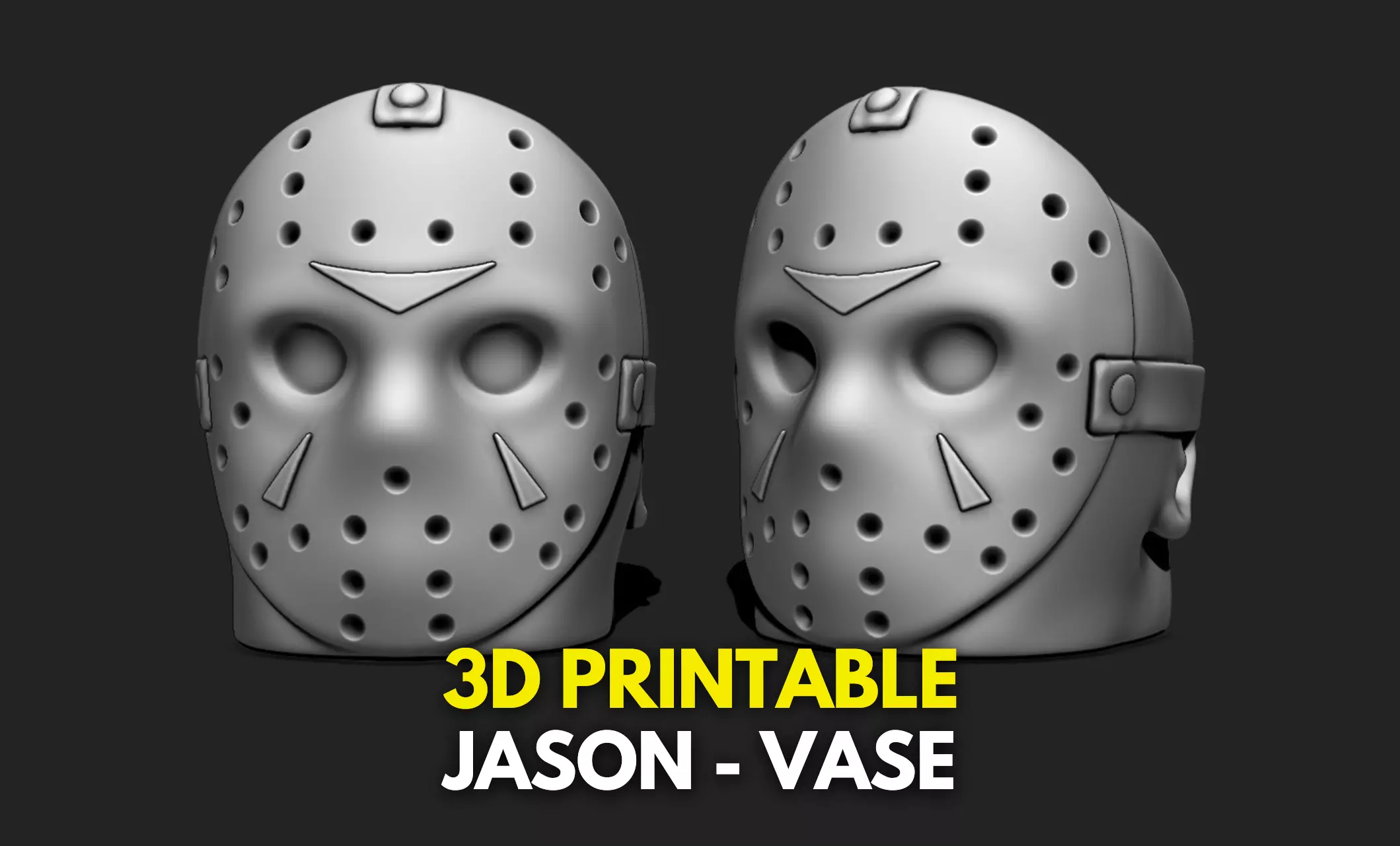 Jason Vase Halloween Home Decor - 3D STL File for 3D Printing 3D print model_0