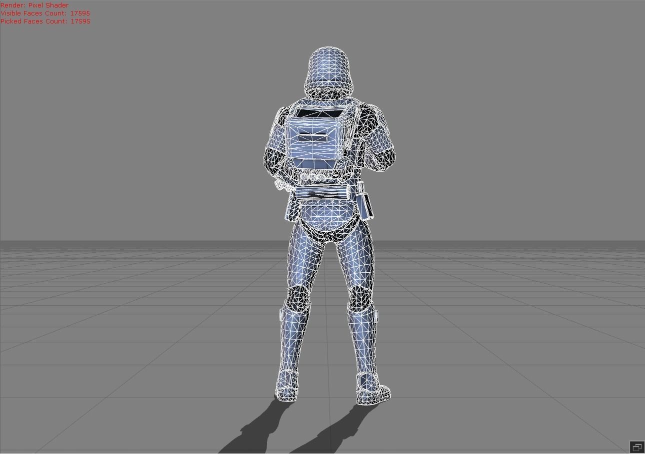 Kimmi First Order Jet Trooper Low-poly 3D model_7