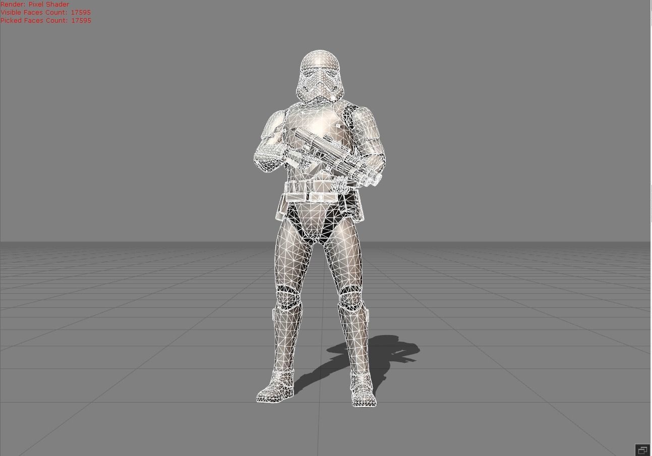 Kimmi First Order Jet Trooper Low-poly 3D model_4